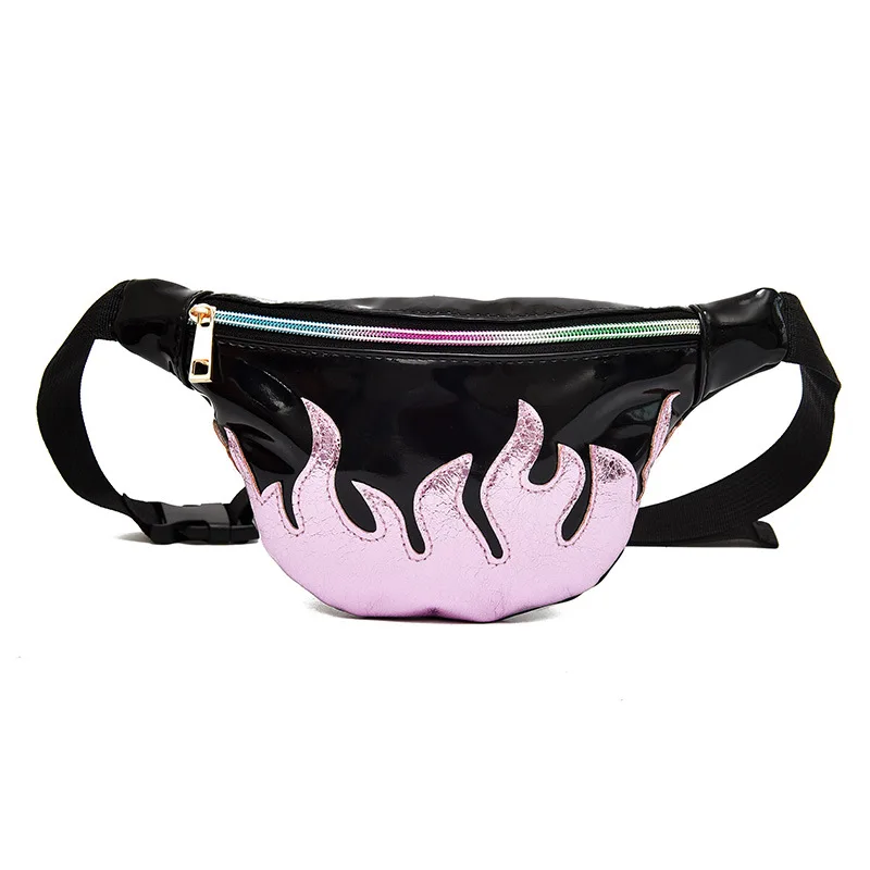 Новая розовая поясная сумка с голограммой полупрозрачная Светоотражающая