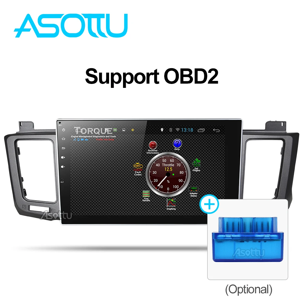 Asottu MXRAV41081 Android 8 1 Автомобильный DVD плеер для toyota rav4 2013-2016 Octa Core Автомобильная