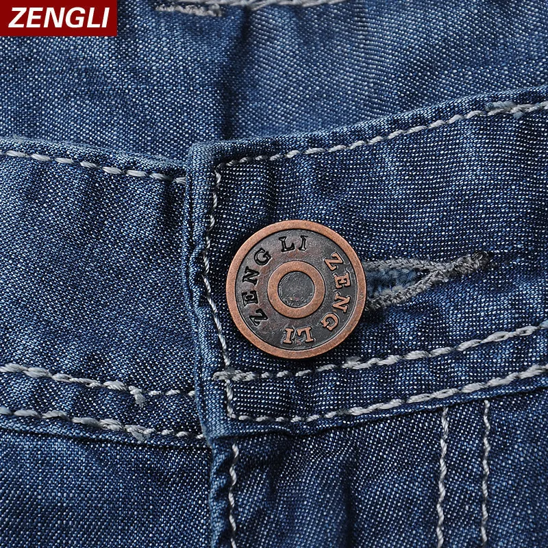 ZENGLI модные для мужчин эластичные джинсы женщин размера плюс 46 48 хорошо