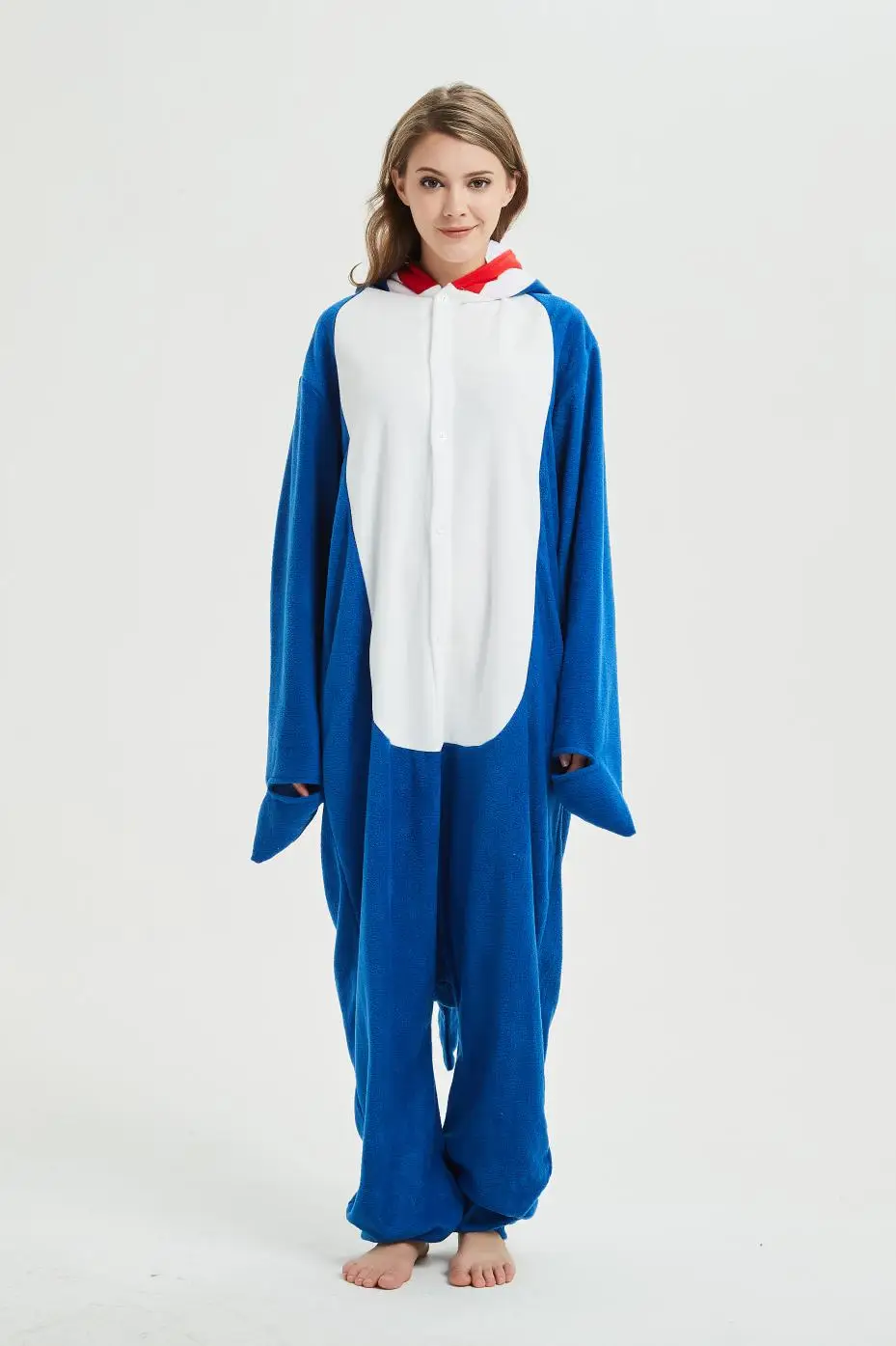 3D костюм акулы для взрослых свободный комбинезон унисекс косплея животных