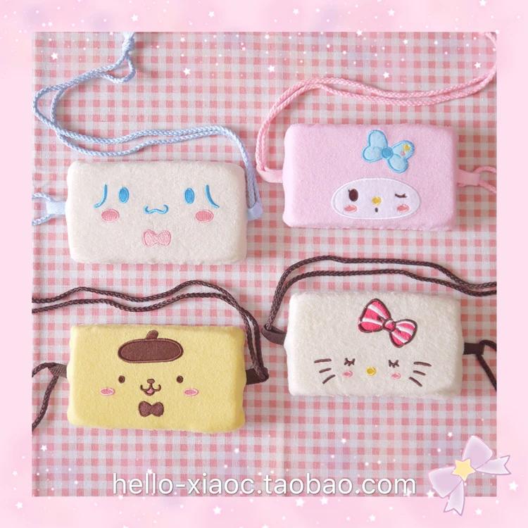 Милый My melody Cinnamoroll, собака, кошка, хлопковый шар для ванной, подвесной, настенный, для мытья тела, для душа, куклы, аксессуары 17 см