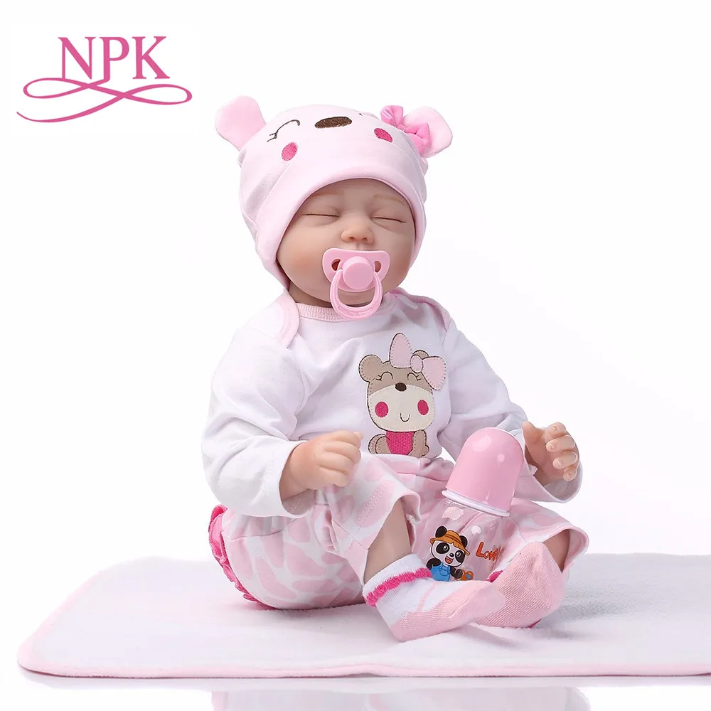 Кукла новорожденная NPK Reborn силиконовая Мягкая кукла для новорожденных девочек