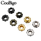 Металлические люверсы 4,5 мм с цветочным ушком для скрапбукинга, шторы, одежда ремень для обуви, кожевенного ремесла, аксессуары для шитья, 100 шт.