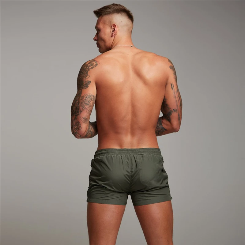 New Summer Mens Quick Dry Fitness Shorts Casual Training Sports Security Zipper Pocket Running Gym Bodybuilding | Спорт и