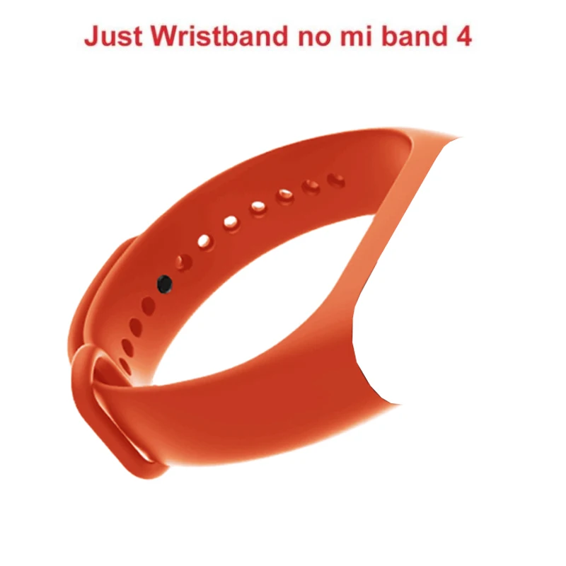 Orange strap Xiaomi mi Band 4 новейший музыкальный Смарт mi band 4 браслет пульсометр фитнес 135 мАч цветной экран Bluetooth 5,0 - Цвет: Orange strap
