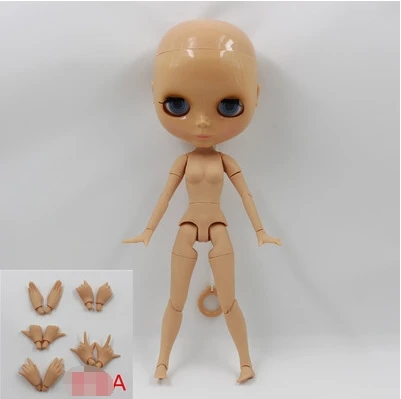 T3 joint body Nude blyth кукла без волос загар кожа Заводская кукла подходит для DIY Изменение BJD игрушка для девочек - Цвет: joint body and A