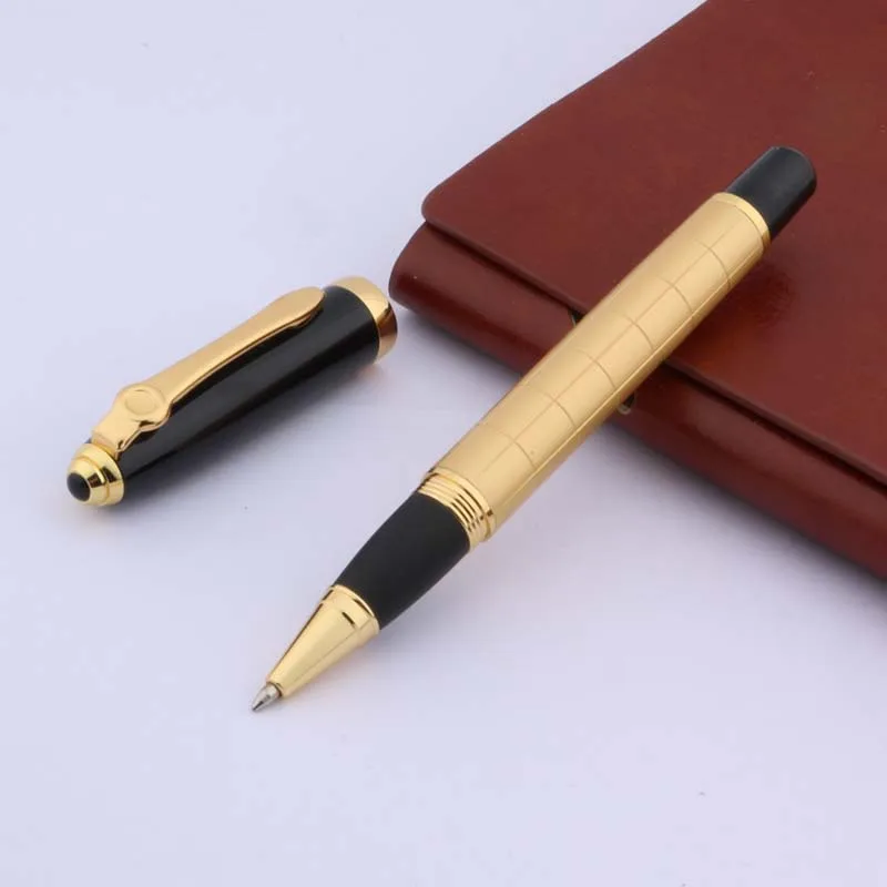 Baoer новая 701 Золотая школьная Ручка роллер бизнес стационарная|roller ball pen|ball penbusiness