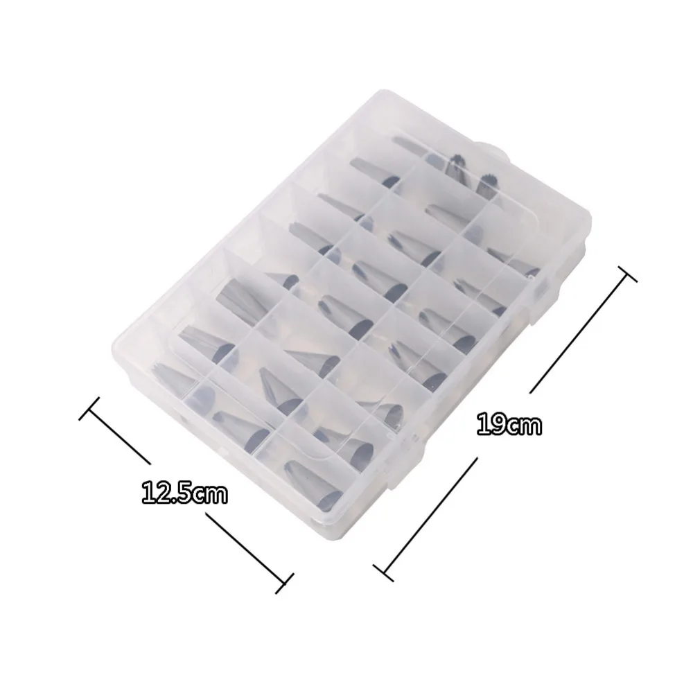 Набор кондитерских насадок из нержавеющей стали 24 шт.|Принадлежности для