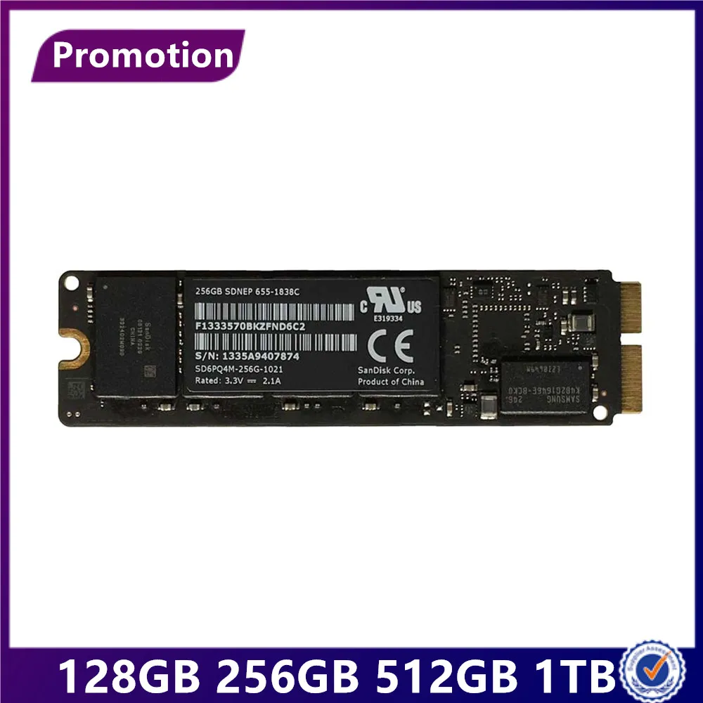 Распродажа 2013 2014 года для Macbook Pro Retina A1502 A1398 Air A1466 A1465 SSD твердотельный накопитель 128