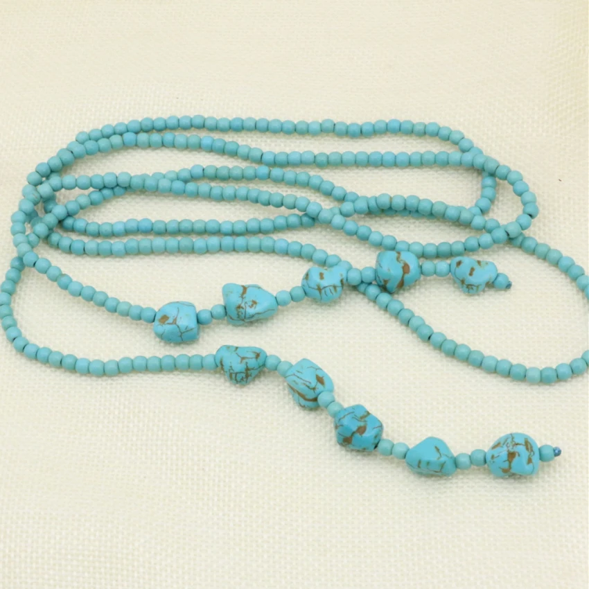 Длинное ожерелье цепь себе украшения для Женская мода Винтаж Богемия Calaite