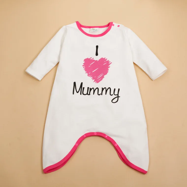 2016 Детская одежда комбинезоны хлопка с длинным рукавом боди мальчики девочки