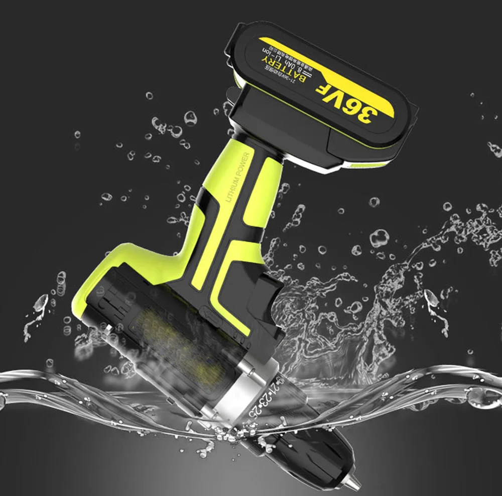 36В Макс электрическая отвертка Беспроводная Дрель литиевая батарея