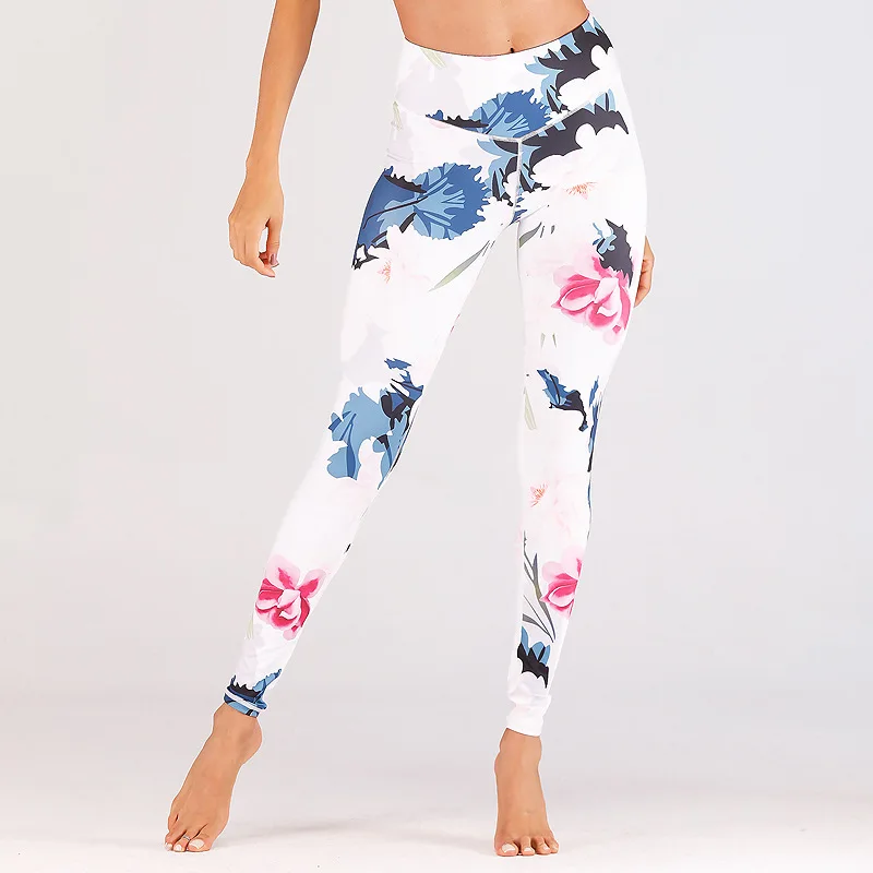 2019 OVESPORT Women's Sets Casual Print Flower Slim Push Up High Waist 2 Piece Outfits for Women Halter Polyester Ankle Length | Женская