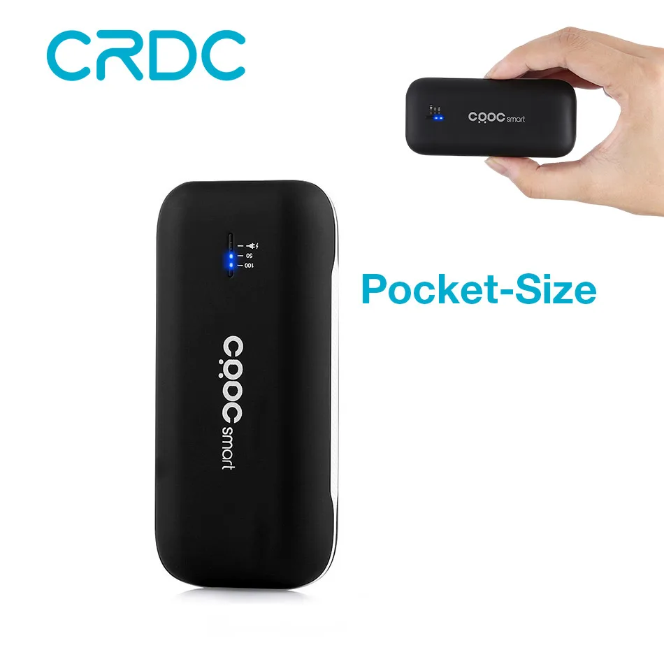 Универсальный внешний аккумулятор CRDC 5000 мАч USB-порт мини-Внешний с литий-ионным