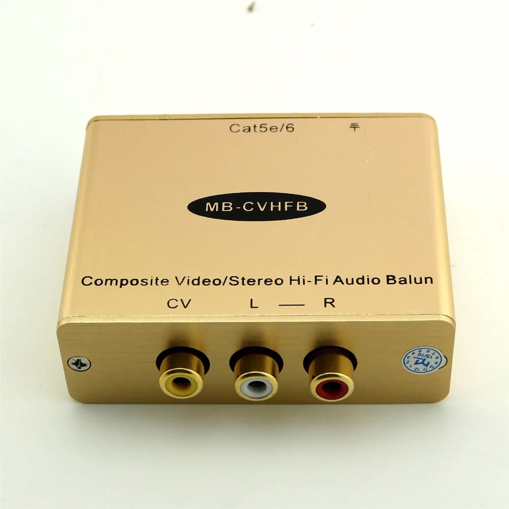10 пар через один RJ45 Cat5e/6 композитный видео/стерео Hi-Fi аудио Balun удлинитель |