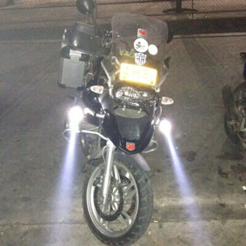 

Motorcycle headlights U5 Spotlight LED 125w 12v motor auxiliary Lamp 3000LM Driving Light Motorbike Fog Light Headlight DRL