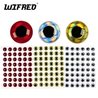 wifreo 300pcs hologrpahic 3d fish eyes lure making eyes fly tying streamer bait fish eyes red silver gold wholesale 2mm to 18mm