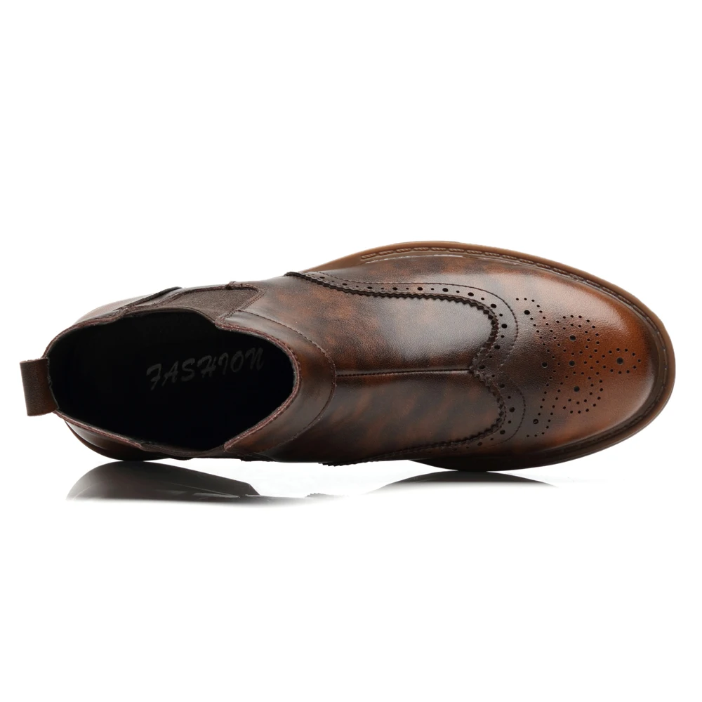 VRYHEID/высококачественные мужские ботинки из натуральной кожи зимние