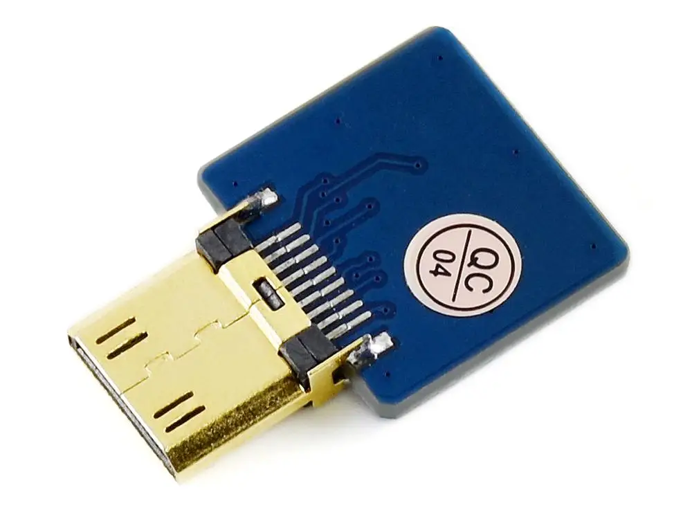 Микро/мини-адаптер HDMI для DIY кабель горизонтальный/прямой разъем | Компьютеры и