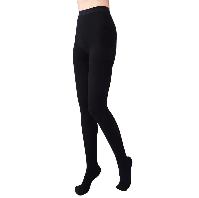 Black close toe 20-30 мм рт. Ст., медицинские чулки, черные, хаки, нейлоновые колготки, компрессионные чулки, Чулки дымохода 2 - Цвет: Black close toe