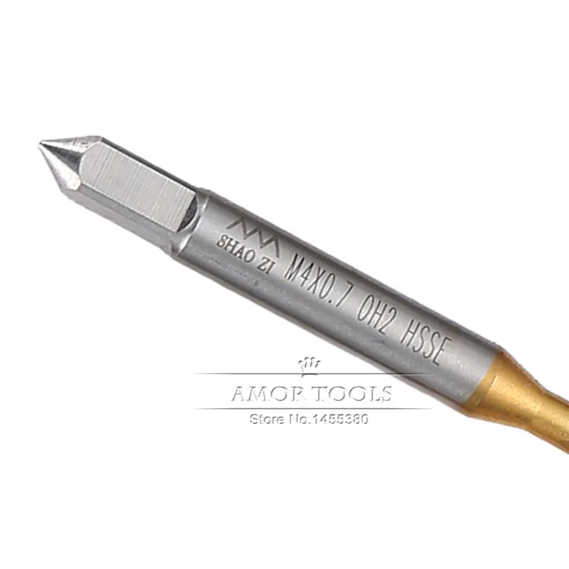 Спиральный кран с резьбой M4 HSS титановое покрытие метрический для сверла ручные