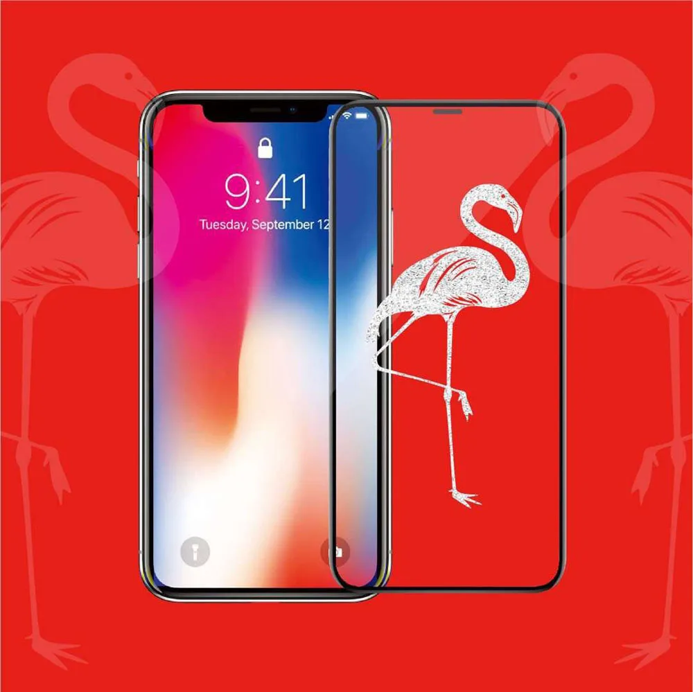 C0 9D Закаленное стекло протектор экрана для iPhone X XS Max XR противоударный Экстра чувствительный сенсорный телефон аксессуары полная защитная пленка - Color: C0