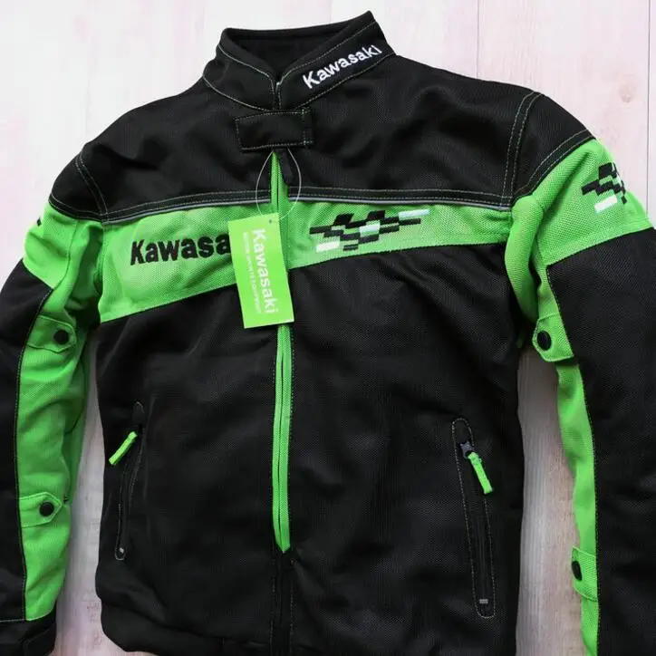 Новинка мотоциклетная куртка Kawasaki 2018 весна лето дышащий сетчатый локомотивный