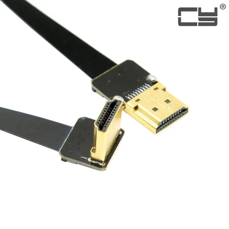 

Flat Cable Cyfpv To Down 20cm 50cm Male Fpv Hdmi Angled 90d For Hdtv Multicopter Serial Photography