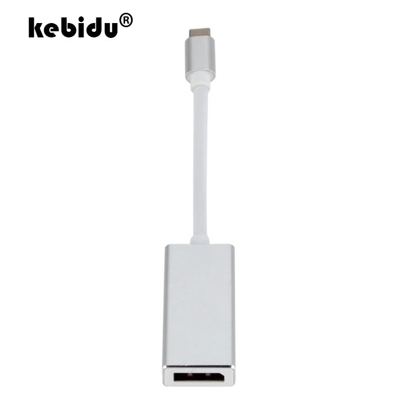 Kebidu USB C DisplayPort адаптер с поддержкой 4K UHD 1080P 3 1 Тип к MINI DP конвертер для Macbook Pro