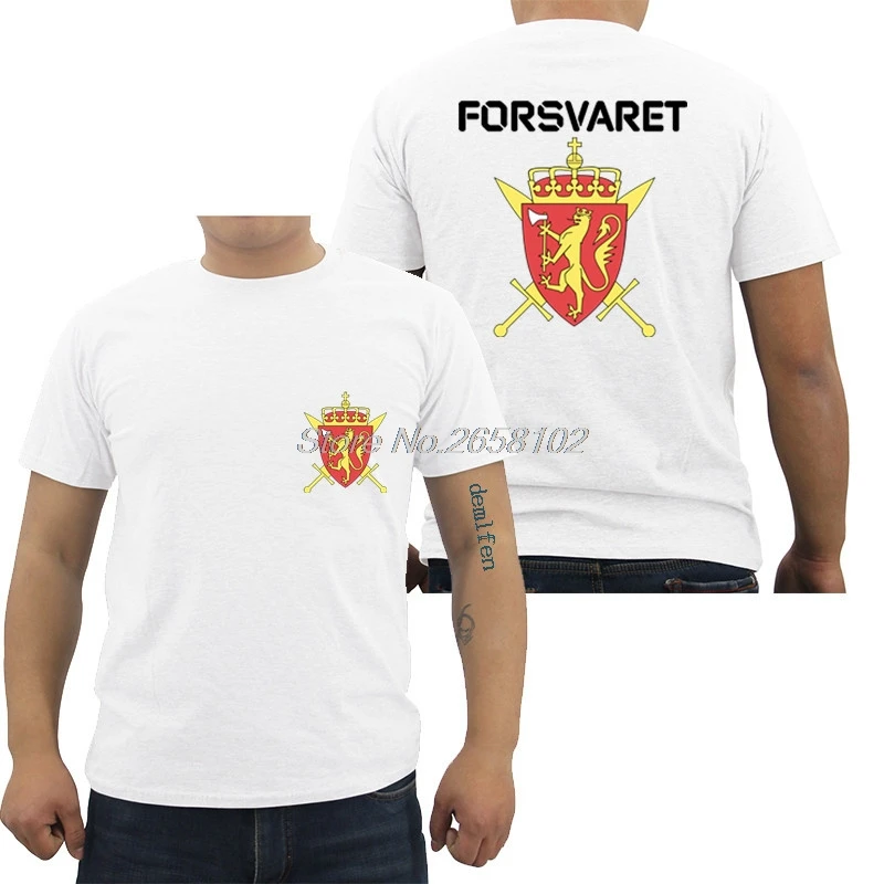 Футболка мужская хлопковая модная тенниска с принтом спецназа норвежской армии