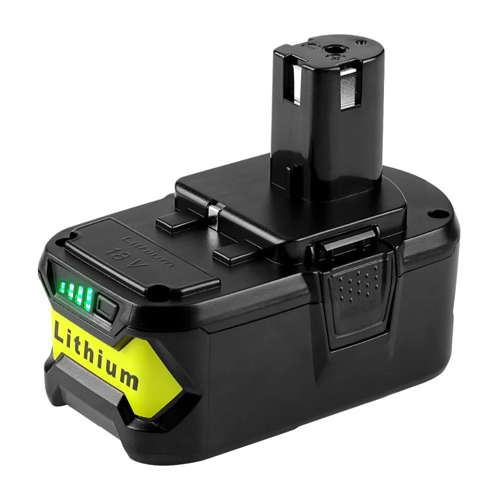 Wholesale10PCS 18V 5000 мА/ч литий ионный аккумулятор Батарея для Ryobi Горячие P108 RB18L40