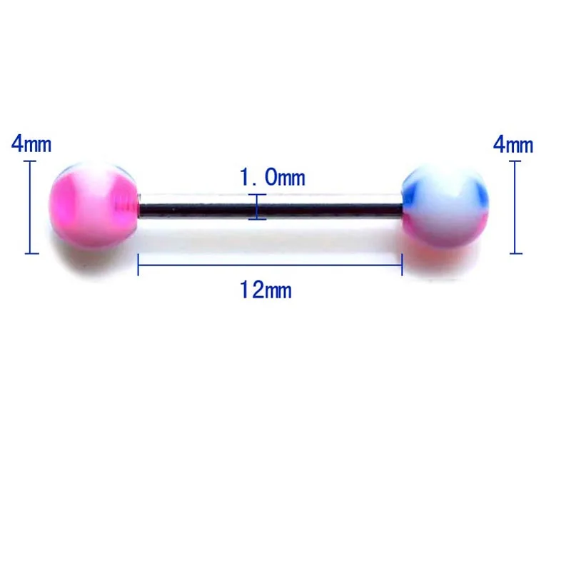 Wholesale 30pcs Mixed Color Lovely Tongue Nipple Bars Ear Rings Barbell Body Piercing Jewelry | Украшения и аксессуары