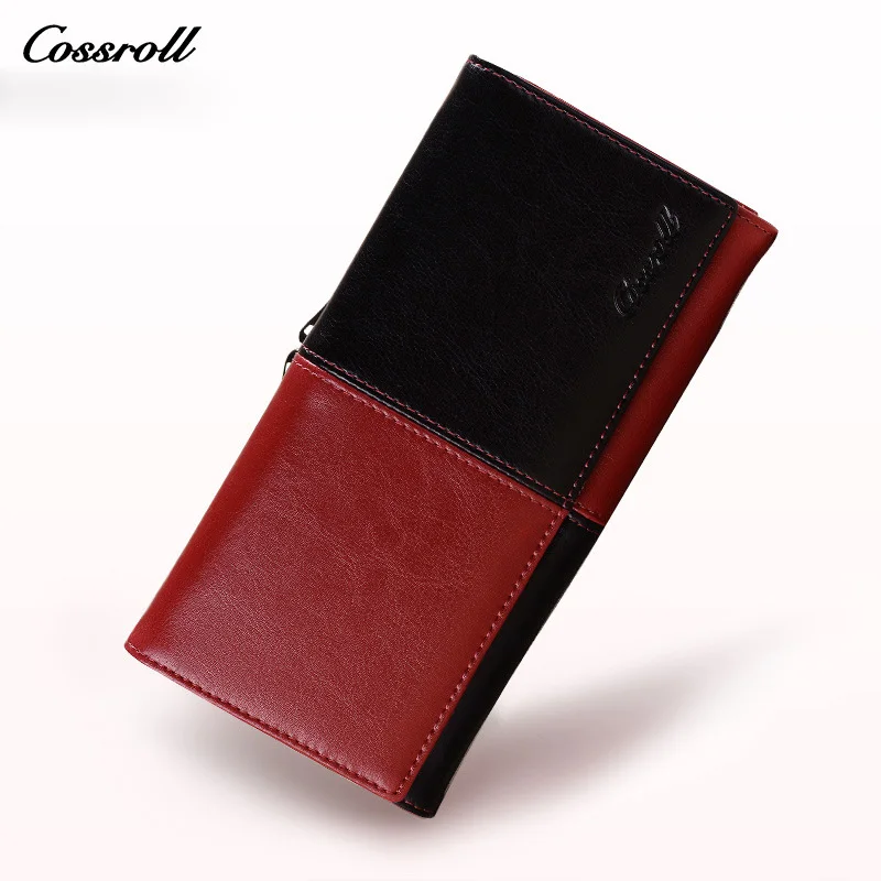 Бумажник из натуральной кожи коровы Для женщин кусков дизайнерский кошелек