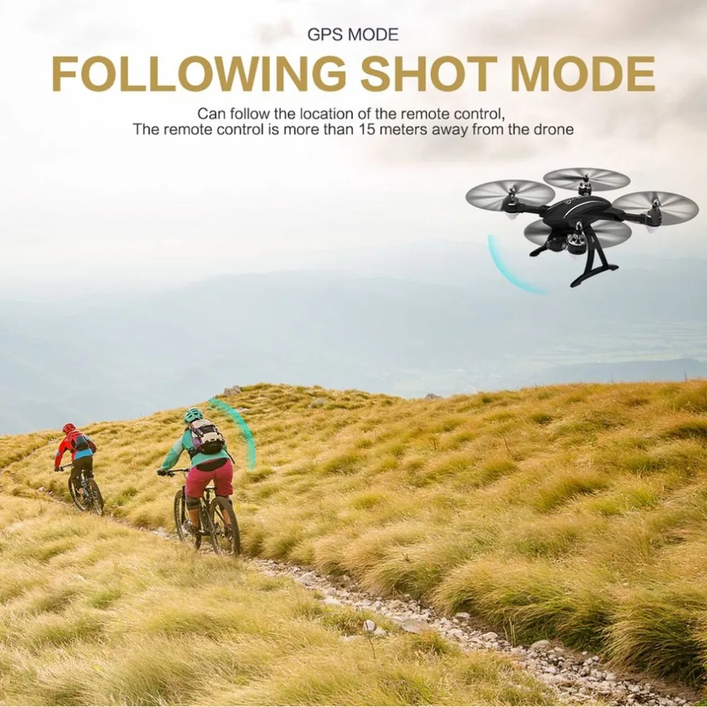 RC Drone X34C Dual Mode 5.8G FPV With 720P HD Camera GPS Altitude One Key Return Headless Quadcopter | Игрушки и хобби