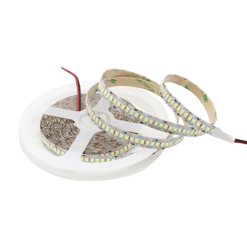 10 мм PCB 2835 SMD 1200 Светодиодная лента мягкая DC12V DC24v IP20 водонепроницаемый гибкий свет
