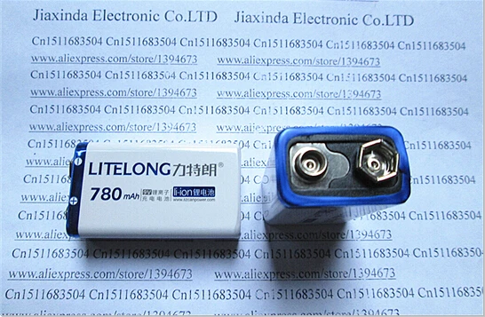 Litelong 9 В 780 мАч 9v780mah 6f22 аккумуляторная литиевая батарея мультиметр беспроводной