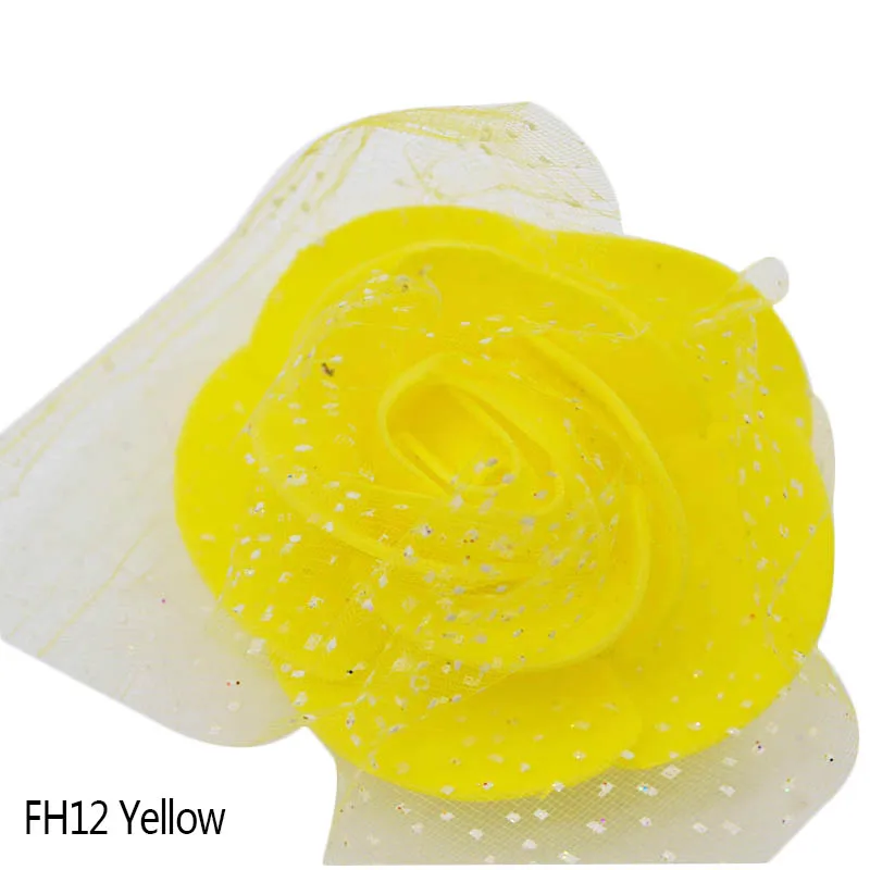 FH12 yellow 10/20/30/50/100 шт 5 см из вспененного полиэтилена головка розы искусственные цветы для украшения ручной работы, самодельный венок Свадебный декор товары для домашнего сада розетка - Цвет: FH12 yellow