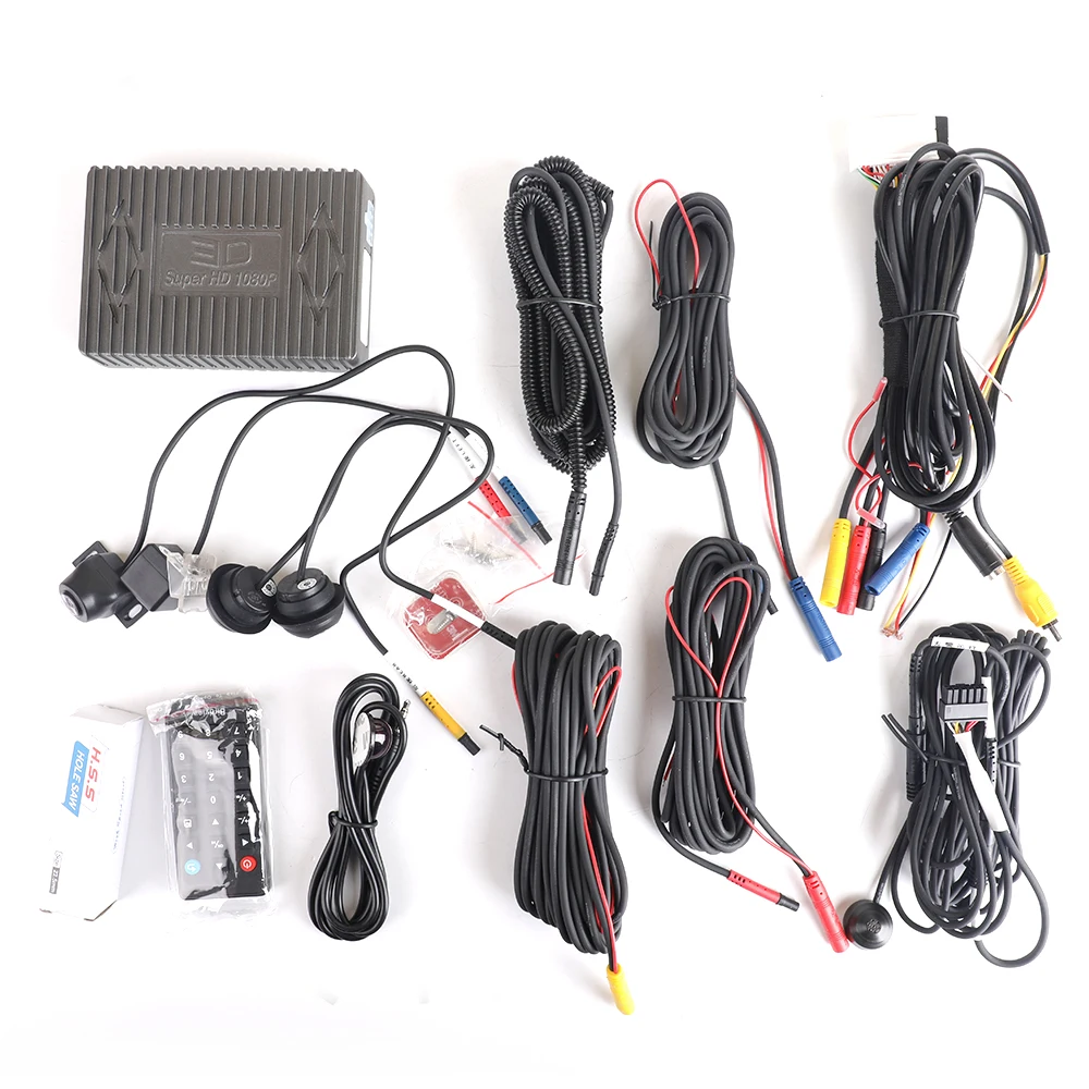 

2020 Car DVR HD 3D 360 Surround View System Driving With Bird View Panorama System 4 Car Camera 1080P DVR night vision
