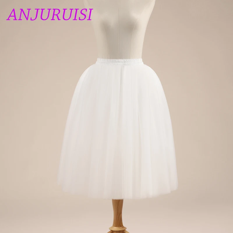 Новинка 2019 элегантная женская короткая юбка-подъюбник ANJURUISI для платья реальное