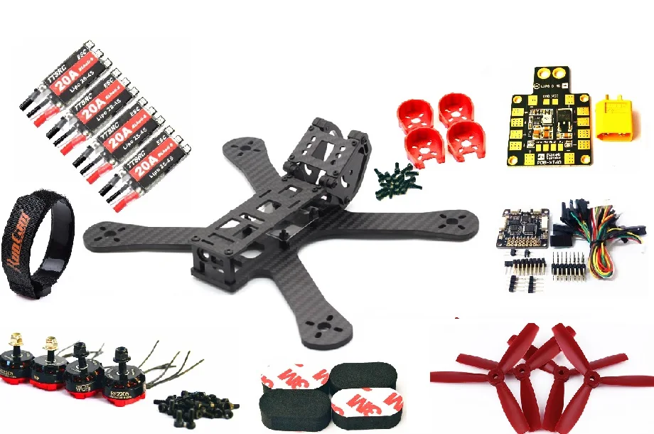 FPV рамка 220 мм 5 &quotFPV квадрокоптера F3 Acro контроллер RS2205 20A BLHeli_S ESC 5045m для PUDA | Игрушки