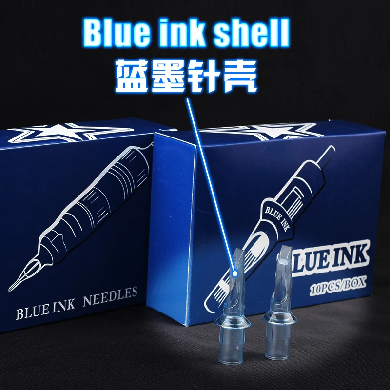 20 шт RL стерильные украшения класса Aiguilles De Tatouage Pour Tatouage Rotatif Stylo Grip Aiguilles fourntures синяя игла татуировки