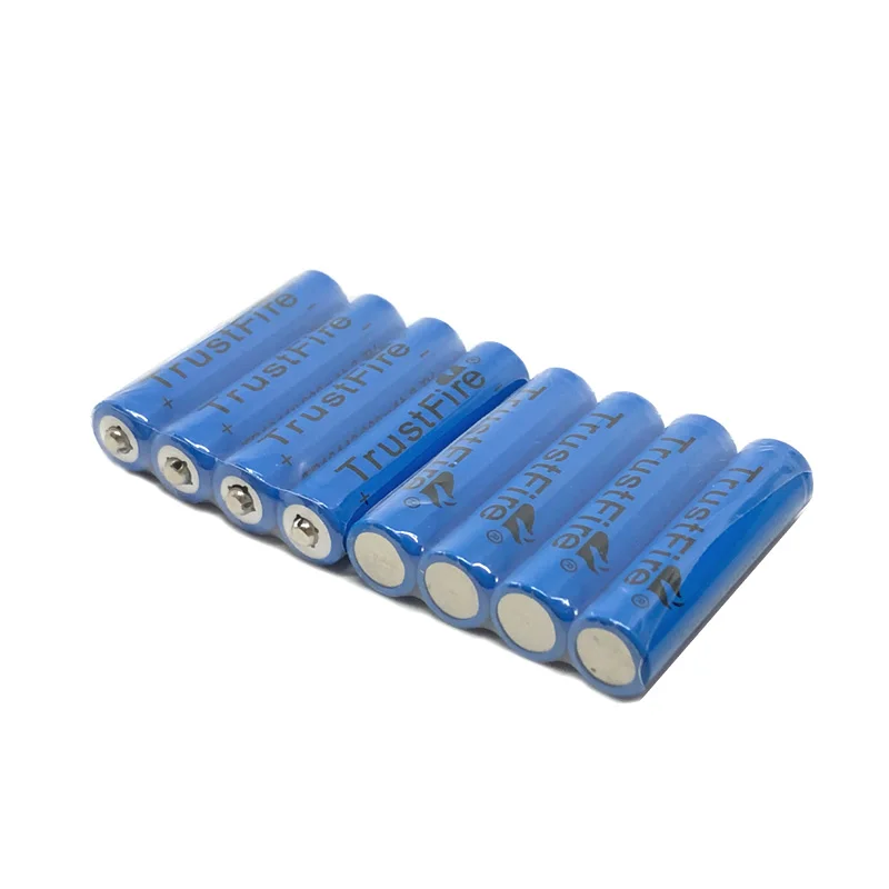 

20pcs/lot TrustFire 3.7V TR10440 600mAh 10440 Lithium Battery Rechargeable Batteries for LED Flashlights Headlamps