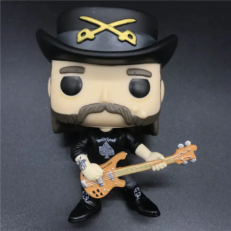 Черный Рок-певец Kurt Cobain/Lemmy Kilmister Gold/Amy Winehouse/Элтон Джон/модель персонажа игрушки коллекционные подарок другу - Цвет: Черный