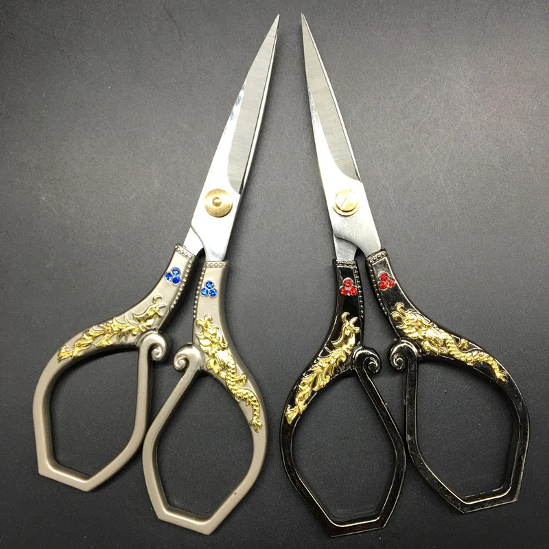Винтажные ножницы из нержавеющей стали в европейском стиле 1 шт. для шитья