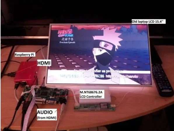M. NT68676.2A Универсальный HDMI DVI VGA Аудио ЖК-дисплей/светодиодный контроллер LVDS комплект DIY монитор для Raspberry Pi