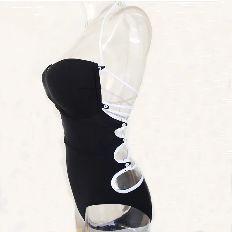 Купальник женский бандажный с пуш-апом | Спорт и развлечения