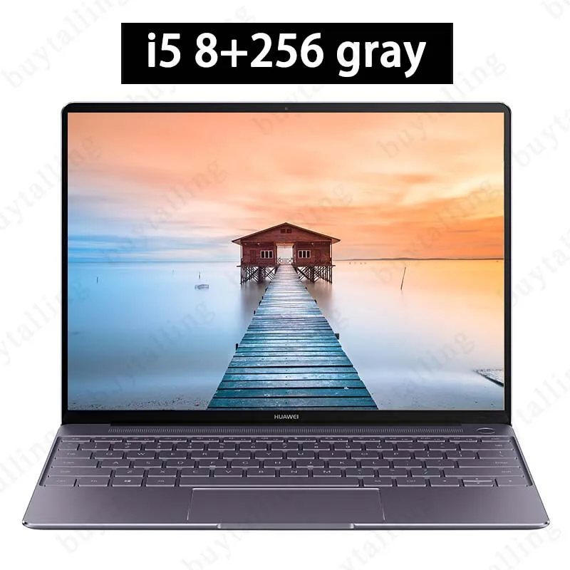 Huawei MateBook X 13,0 ''Intel Core i5-7200U/i7-7500U 4 Гб ОЗУ 256 ГБ SSD компьютер Windows 10 ips 2160x1440 отпечаток пальца ноутбук - Цвет: i5 8G 256G gray