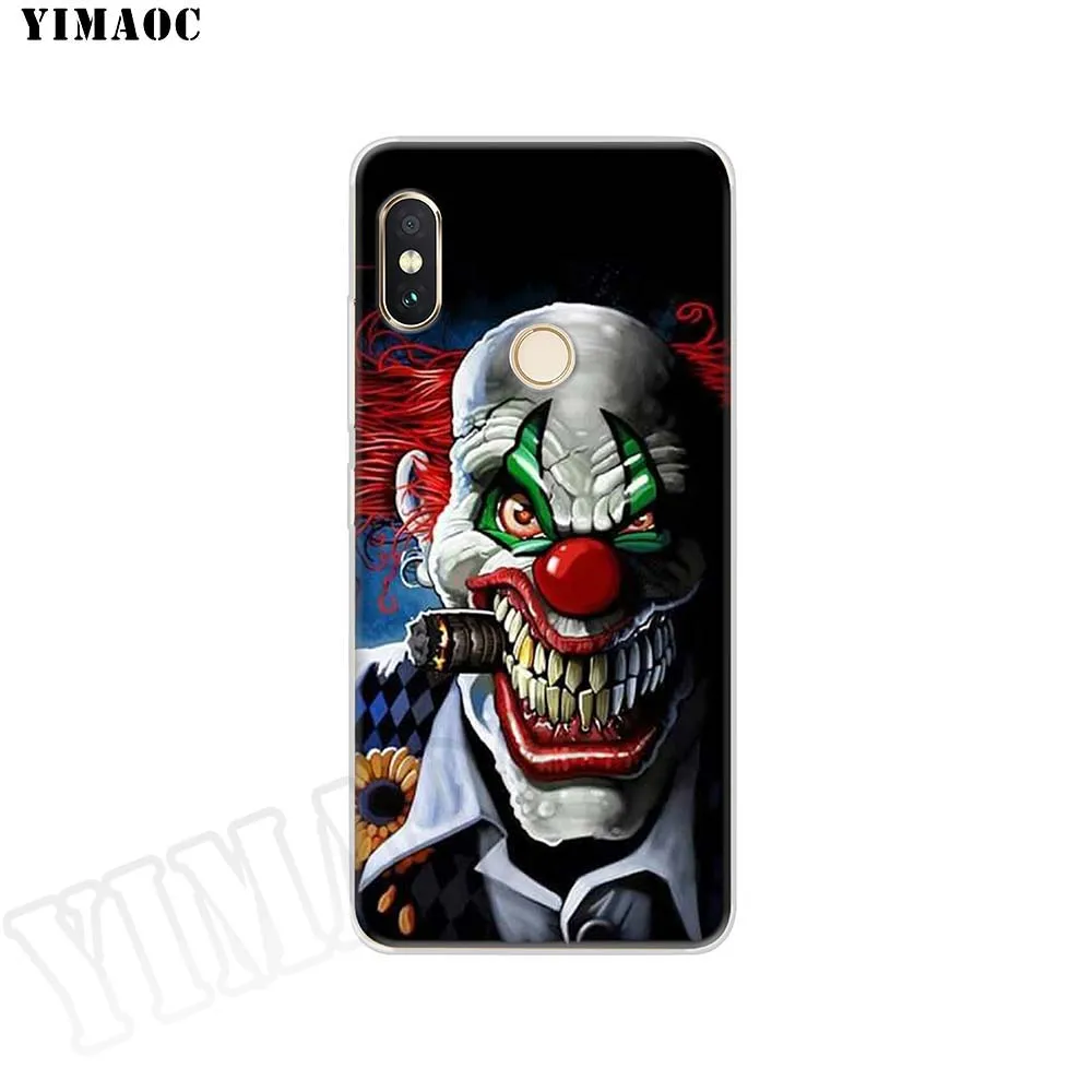 Мягкий силиконовый чехол YIMAOC Killer клоунов для POCOPHONE F1 Xiaomi Redmi Note 6 7 Pro 6A Mi 8 Lite TPU |