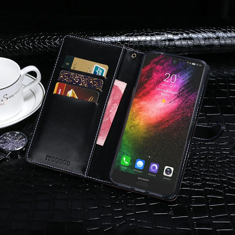 Чехол для Sharp Aquos S2 чехол 5 &quot Крокодиловая Кожа флип кожаный делового телефона |