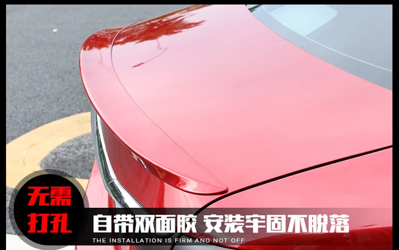 Для Mazda 6 спойлер Atenza 2014 2015 2016 2017 авто украшение в виде хвостового крыла ABS Пластик